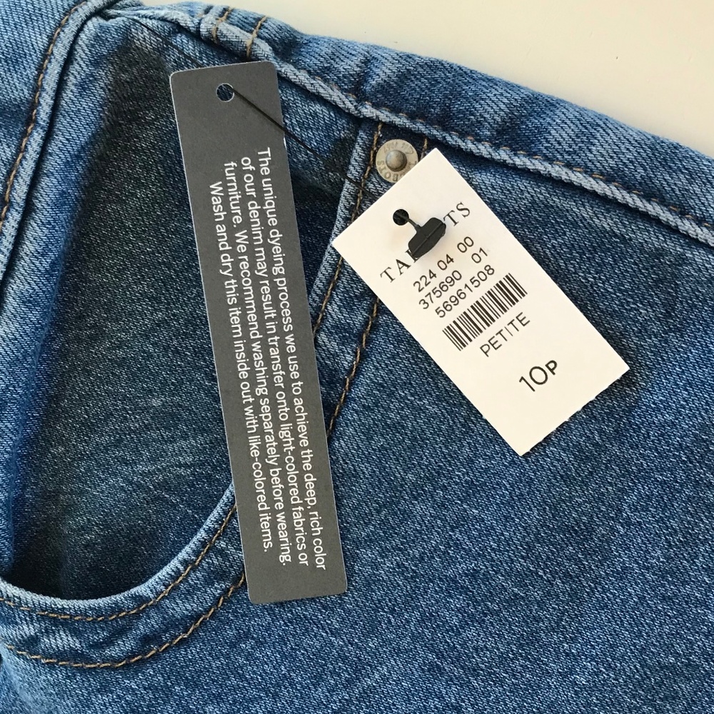 TALBOTS WIDE LEG CROP JEANS - HOFFMAN WASH - Picture 6 of 16